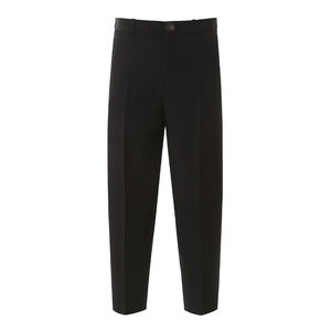 Balenciaga Men's Cropped Pleated Trouser Pants Black